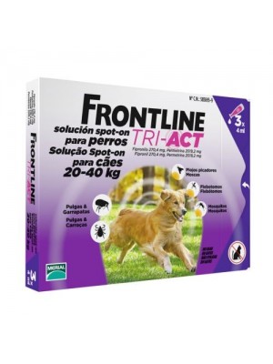 FRONTLINE TRI-ACT L 20-40KG (3 PIPETAS)